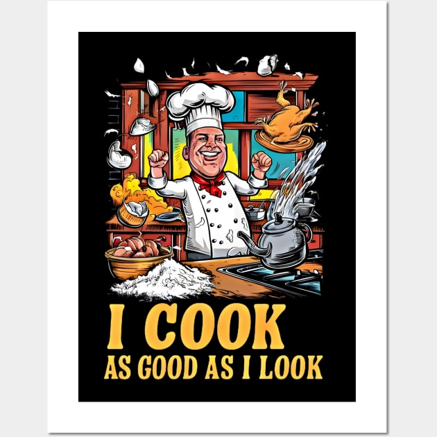 Chef's Charm - A Dash of Confidence in the Kitchen Wall Art by WEARWORLD